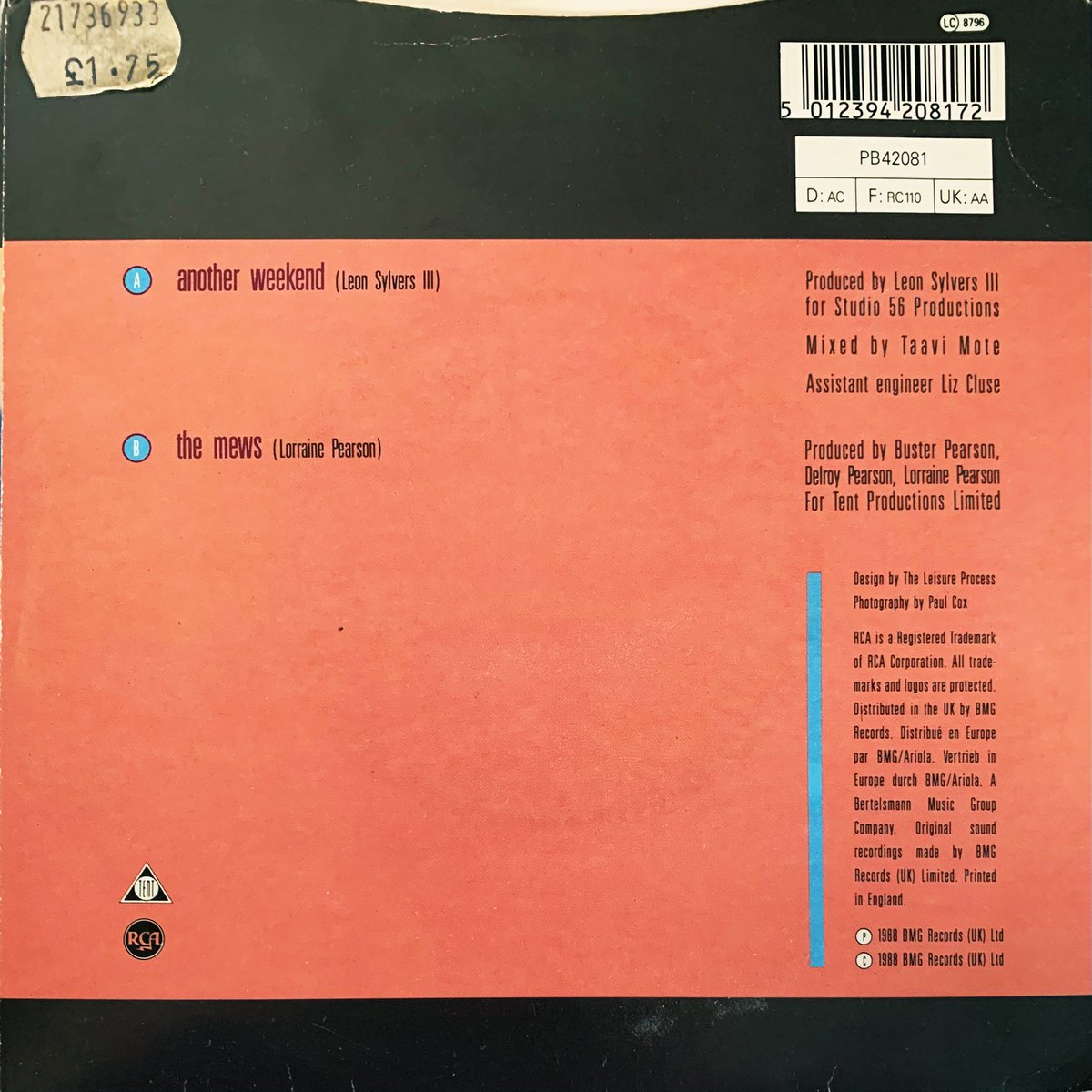 NowPlaying - Five Star ‘Another Weekend’ (1988) - Released 23MAY88 / UK Chart peak 18 - Copy playing, UK 7” Single. ❤️🇬🇧 #NowPlaying #FiveStar #Vinyl <a href="/5starofficial/">Five Star Official</a> <a href="/TheDorisPearson/">Doris Pearson</a>
