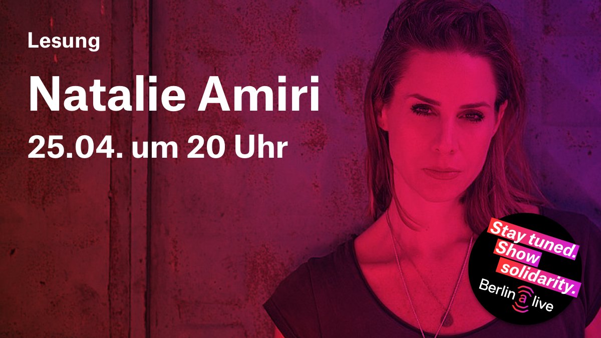 Natalie Amiri

In ihrem neuen Buch „Zwischen den Welten: Mein Leben als Korrespondentin im Iran“ berichtet sie aus 5 Jahren ihrer Arbeit im Iran und wendet sich mit klaren Worten an ihre Zuschauer*innen: Schaut hin und hört zu!

Mehr Infos unter:
t1p.de/tt3e