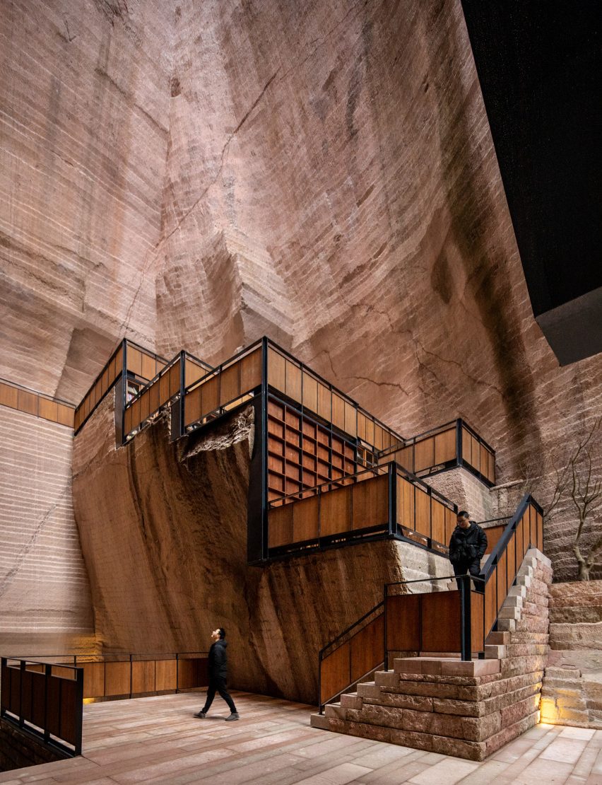 InteriorPH_JO's tweet photo. Chinese studio DnA_Design And Architecture have transformed a series of former stone quarries in Zhejiang Province into cultural spaces, making sensitive insertions into their grand hand-carved interiors. #interiors #architecture #design https://t.co/JiYV5pA6c3