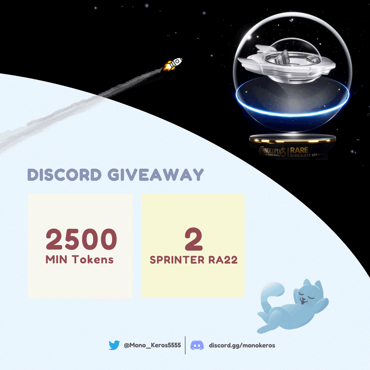 MonoKeros | Sold Out (@Mono_Keros5555) on Twitter photo 2022-04-25 12:00:02 To celebrate COPI/ADA officially in Minswap farming😍 We are giving away 2500 MIN and 2 rare bubble jet in our discord. ✅ Like & Retweet ✅ Join Discord discord.com/invite/monoker… ✅ Verified and click 🎉 in giveaway channel #CNFTs #CNFTGiveaway #CNFTCommunity #DeFi #MK To celebrate COPI/ADA officially in Minswap farming😍 We are giving away 2500 MIN and 2 rare bubble jet in our discord. ✅ Like & Retweet ✅ Join Discord discord.com/invite/monoker… ✅ Verified and click 🎉 in giveaway channel #CNFTs #CNFTGiveaway #CNFTCommunity #DeFi #MK