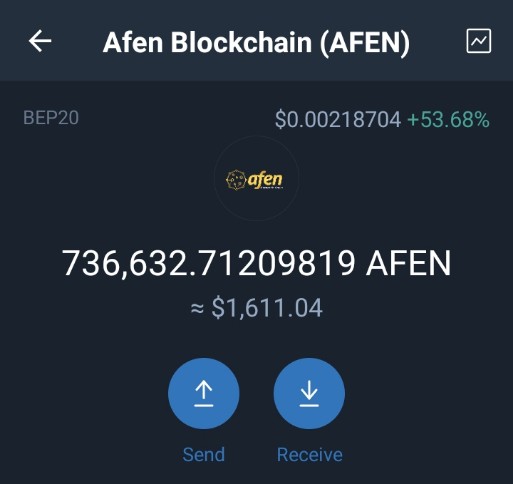 UdyHighs's tweet photo. Just bought over 700k $AFEN 🔥
Let's the burn and pump begin🤫🚀
#AFEN #AFENBUYBACK #BSC #BNB #100xGem #BSCGemAlert #Binance https://t.co/Po4YzpxQmY