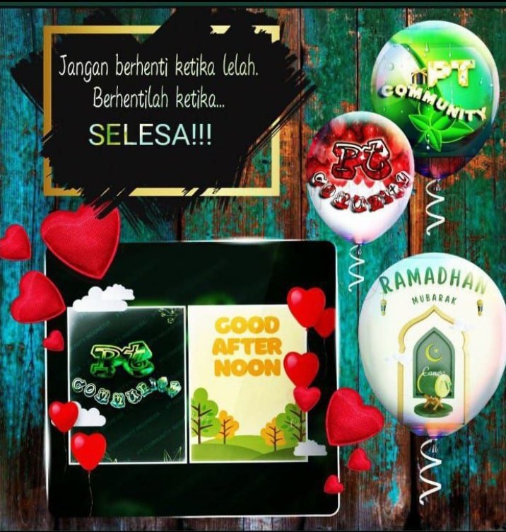 setiyonengsih's tweet photo. 🕌✨ Good Afternoon...
To All Big Fam
PT COMMUNITY 💜

🌸  Happy be your day, stay healthy, stay blessed 😇🤗🌹

#CokuCryptoCurrency
#PejuangTangguhCommunity
#MorningSunshine

@CokuNew
@PT_COMMUNITY_id https://t.co/powsWKEwHg