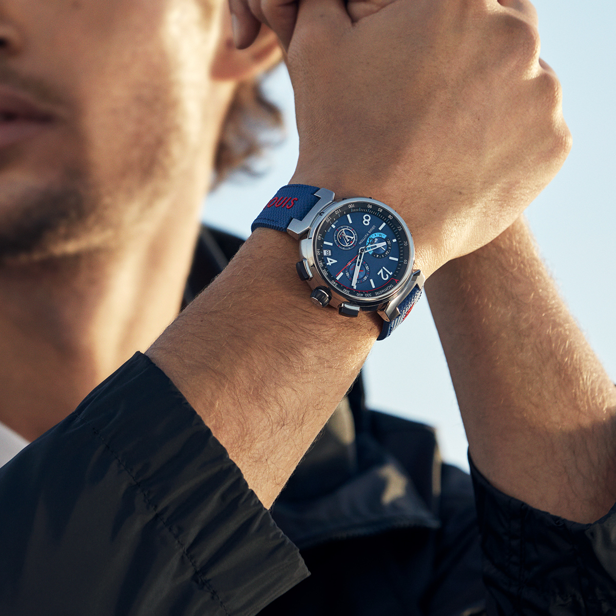Louis Vuitton Mens Analog Watches, Navy