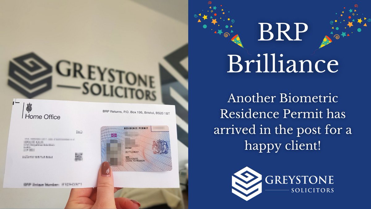 GreystoneSols's tweet photo. Once again, our 5* Immigration Team has helped a client secure their Leave To Remain.
We wish them all the best for the future! ✉️
#leavetoremain #biometricresidencepermit #brp #ukvisa #immigrationhelp #immigrationuk #permanentvisa #visa #solicitors #luton https://t.co/fmlXlWjbBq