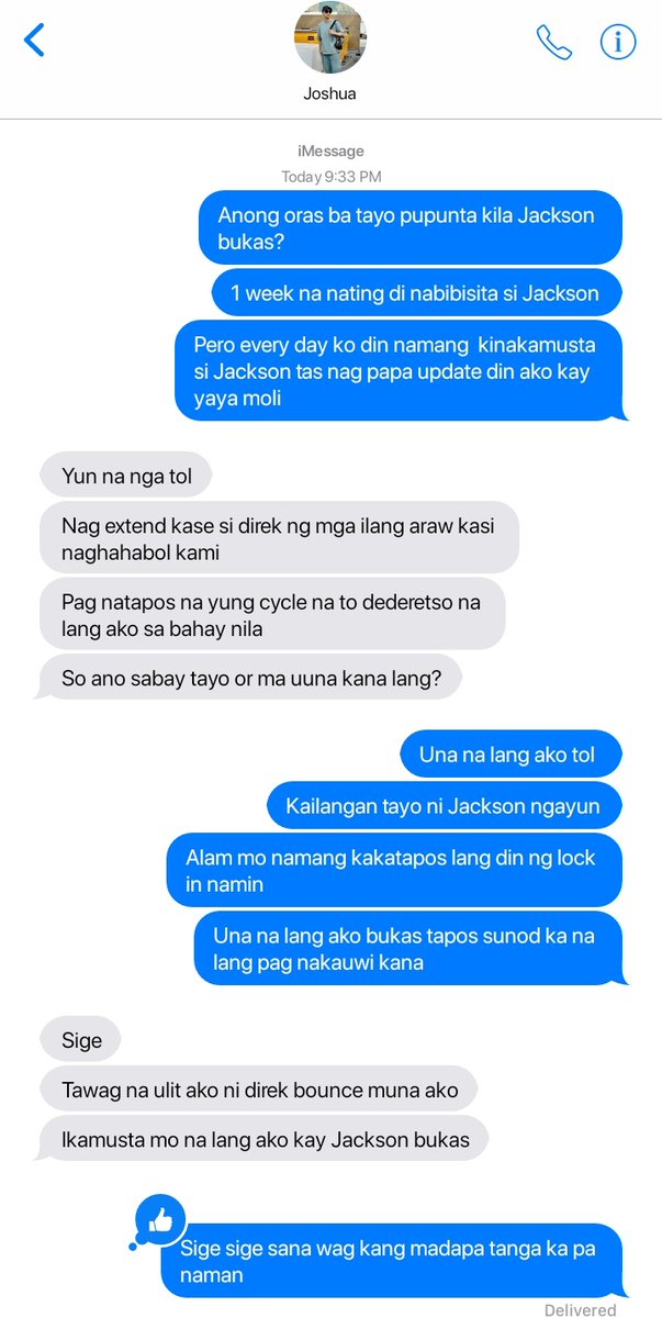 into_kycine's tweet photo. 28🤍
Pano yung pang-aasar Denver? Paturo nga HAHAHAH (  Denver and Joshua's convo) https://t.co/jcEYzrtOaA