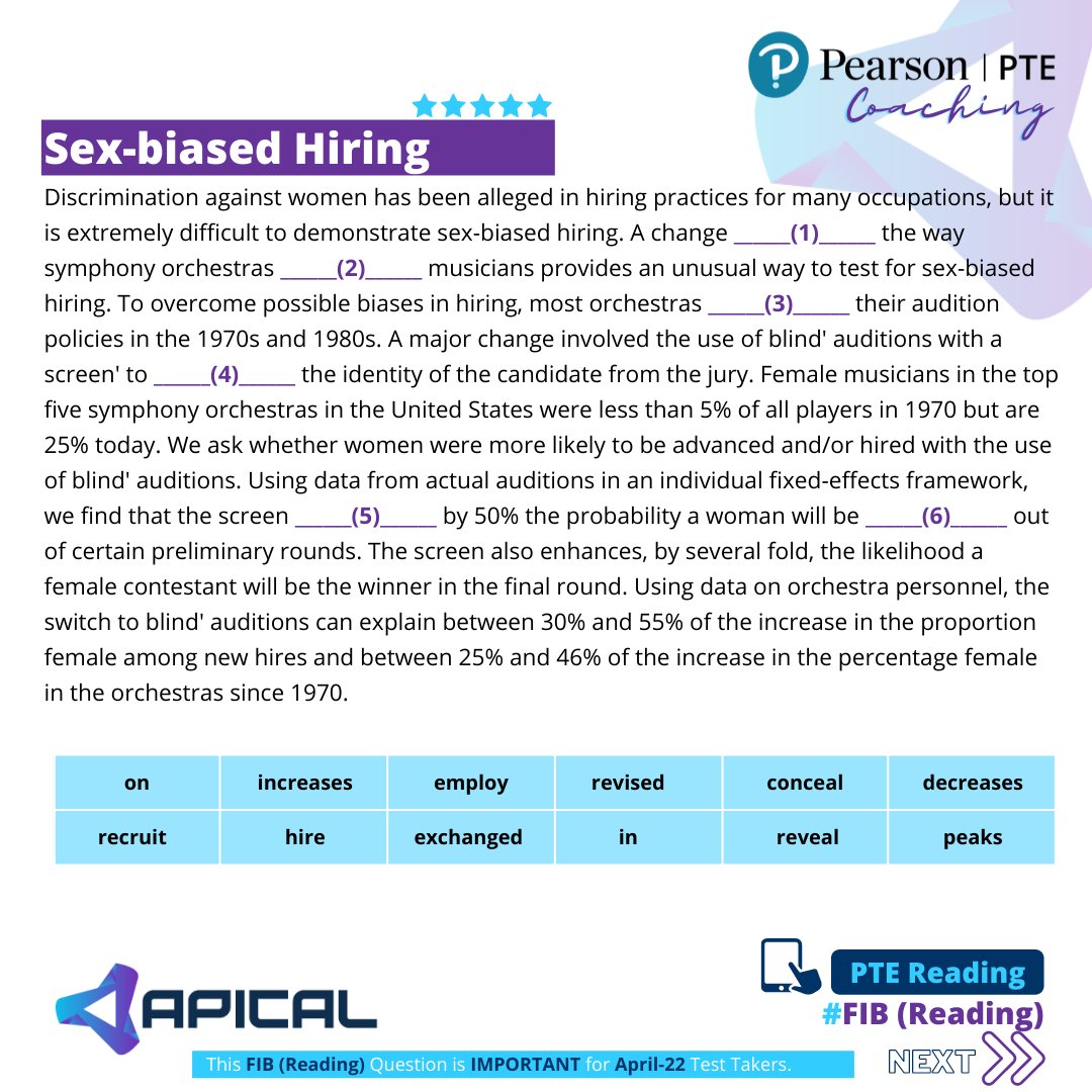 ApicalPortal's tweet photo. 💎Practice Reading Fill In The Blanks on Apical LMS, which has the next-generation speech recognition technology to help students develop their skills. 
➡Follow Apical Blog: https://t.co/exTDrBIbyi 
#pte #pteonlinecoaching #ptepreparation #pteonline #apical https://t.co/THy8UCbE9j