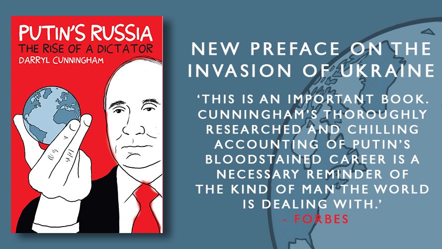 Now with a new preface, Darryl Cunningham's graphic analysis of Putin’s life and ambitions is vital to understanding the current situation in Ukraine. @AcmeDarryl <a href="/ethical_shop/">The Ethical Shop</a>  ethicalshop.org/putin-s-russia…