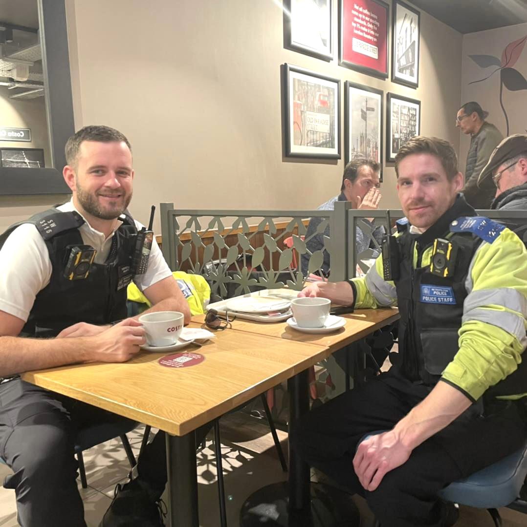 balhamnewsie's tweet photo. Local police team @MPSNightingale will be holding a ‘Cuppa With A Copper’ session at Costa Coffee, 178 #Balham High Road from 11am-12pm tomorrow, Tuesday 26th April. Everyone is invited to pop along for a chat! https://t.co/sGSpHCYNRB