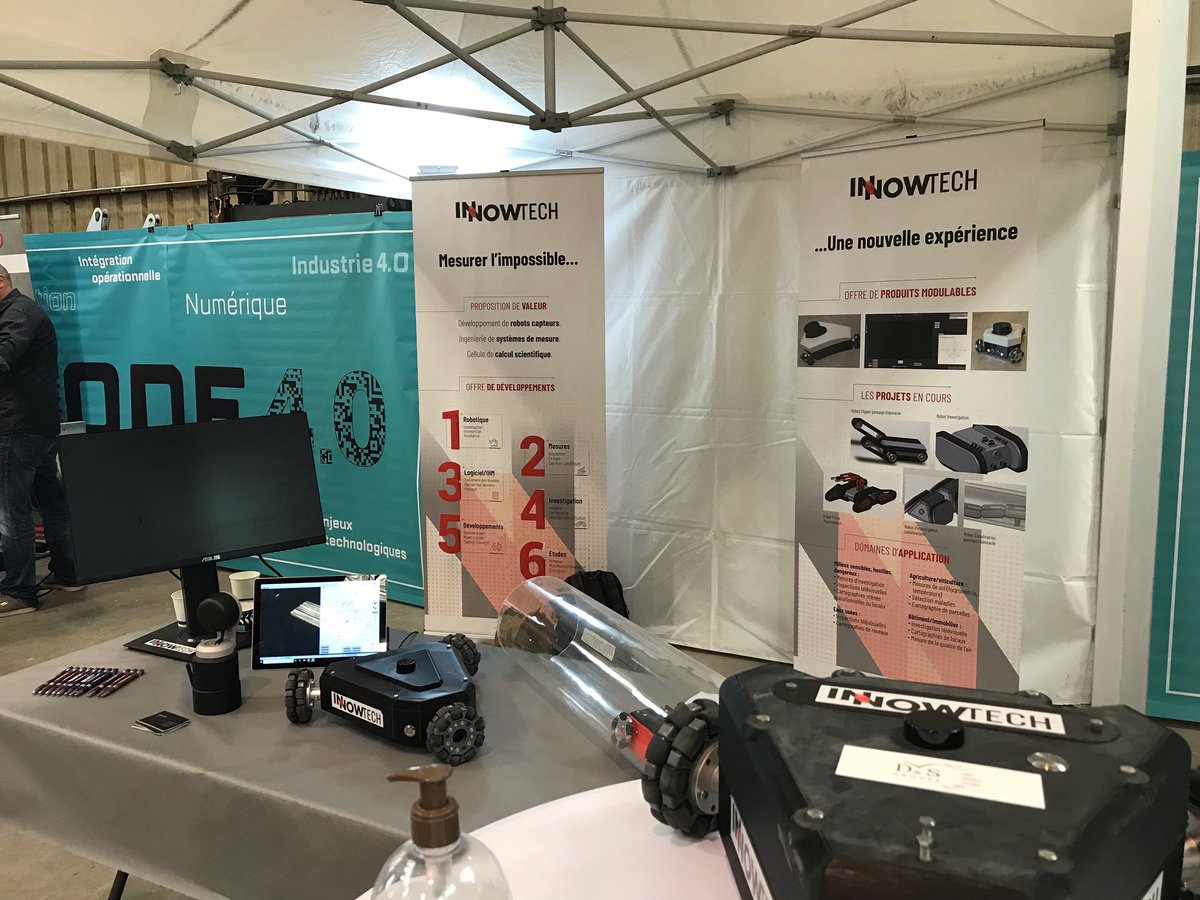 📣 <a href="/innowtech/">Innowtech</a> a participé jeudi dernier à la matinale de l'innovation 4.0 organisée par ALTRAD-ENDEL à Bagnols sur cèze. 
Cette rencontre a été l'occasion d'échanger et de présenter nos #innovations autour de #démonstrations de nos robots-capteurs RIM, CONTA RIM et INNOWScan.💡