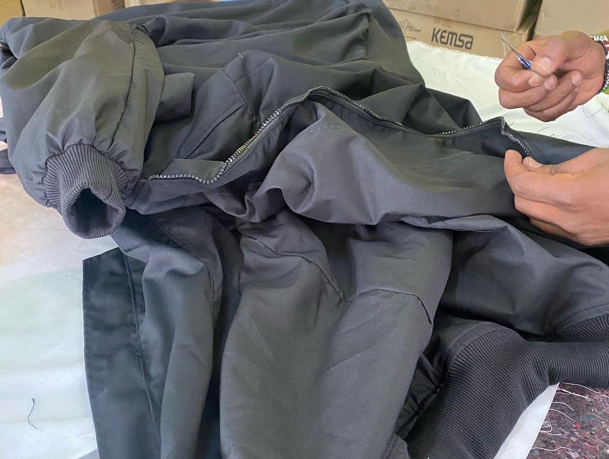 solidlaunch's tweet photo. We are in production this morning churning client orders.

Place your orders for all apparel. Aprons, Dustcoats, shirts, overalls, sweaters, fleece jackets, tshirts, polos. We are ready for you. 
0791608904
Info@solidlaunch.co.ke https://t.co/HsDcGyYD43