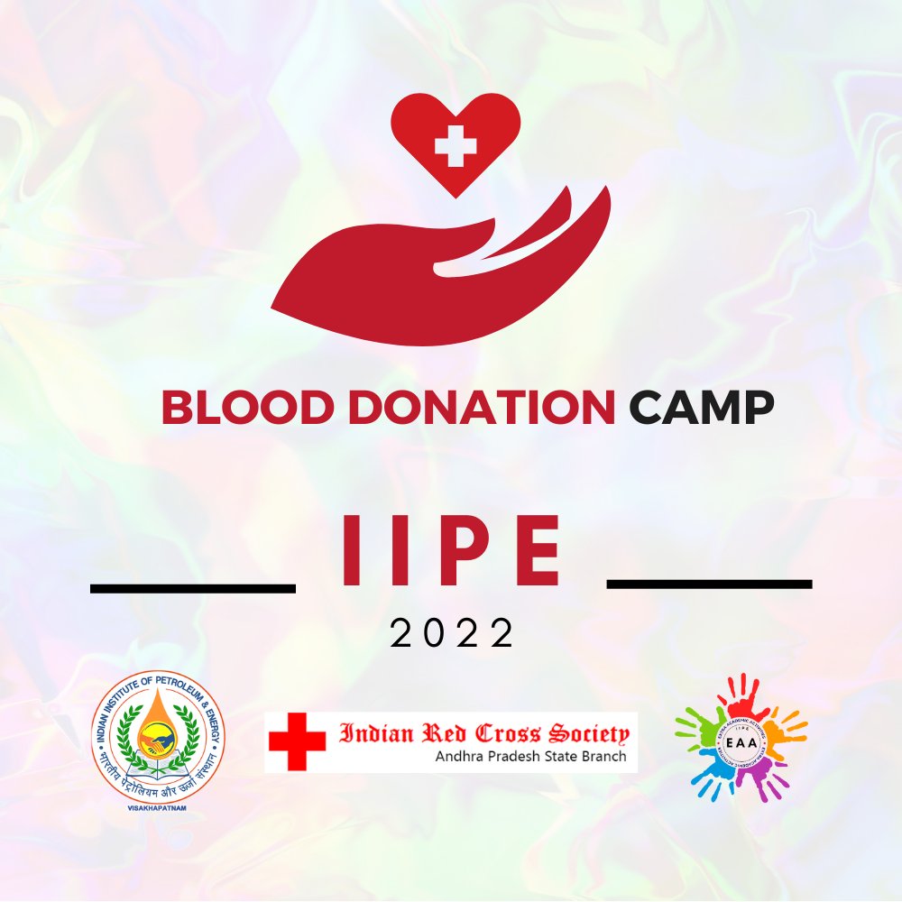 IIPE_vizag's tweet photo. "Excuses never save a life, Blood donation does"
We are delighted to say that IIPE Vizag students in collaboration with @indianredcrosssocietyap have conducted a Blood Donation Camp on April 13th of this month.
#iipevsp #EAAcommittee #iipespe #blooddonation https://t.co/biAWjyWnv8