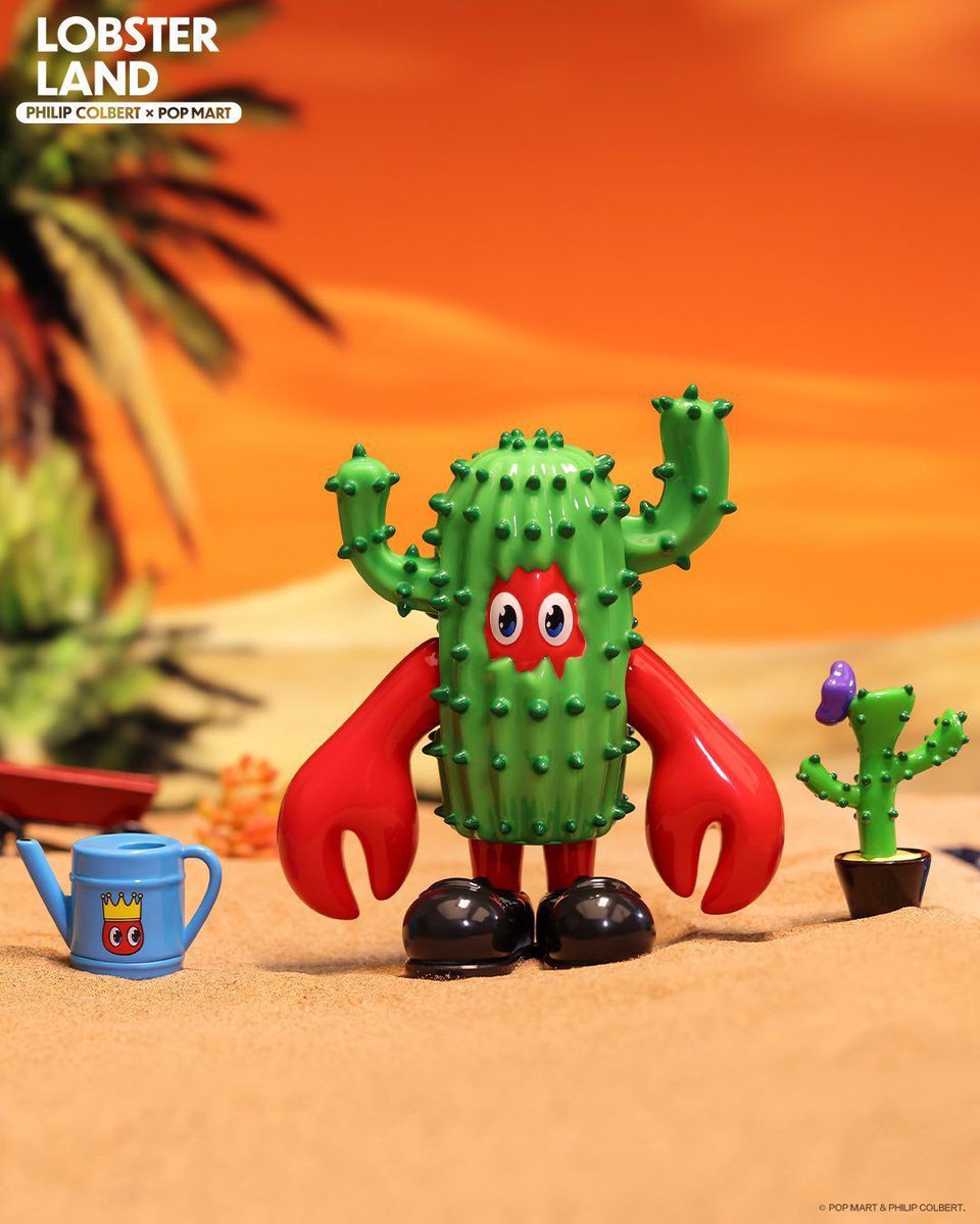When caring for your cactus, you must become your cactus 🌵...

Look at this beautiful little Lobster Toy from <a href="/POPMARTGlobal/">POP MART</a> and their upcoming collaboration with <a href="/philipcolbert/"></a>. 🦞

All eyes on <a href="/thelobstars/">The Lobstars</a> 👀