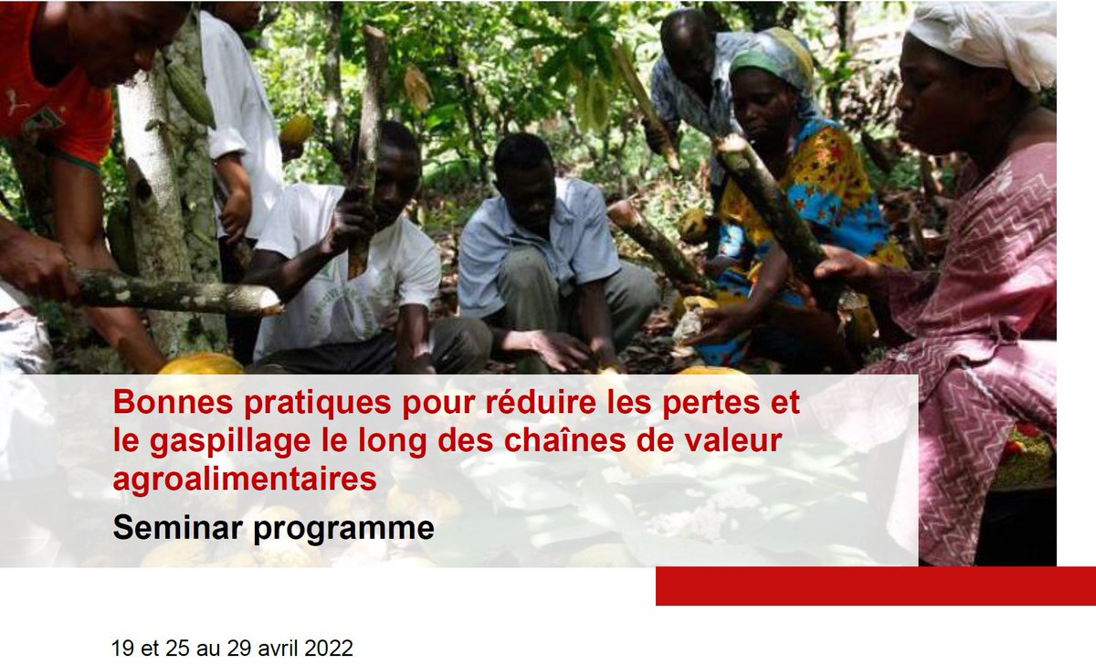 AphlisPlus's tweet photo. The GIZ-supported Green Innovation Centre’s seminar on 'Good practices for reducing loss and waste along agri-food value chains' starts today. 
WRI’s Craig Hanson will speak, followed by ‘APHLIS: a tool to support postharvest loss reduction in Africa. https://t.co/669fUPP03F