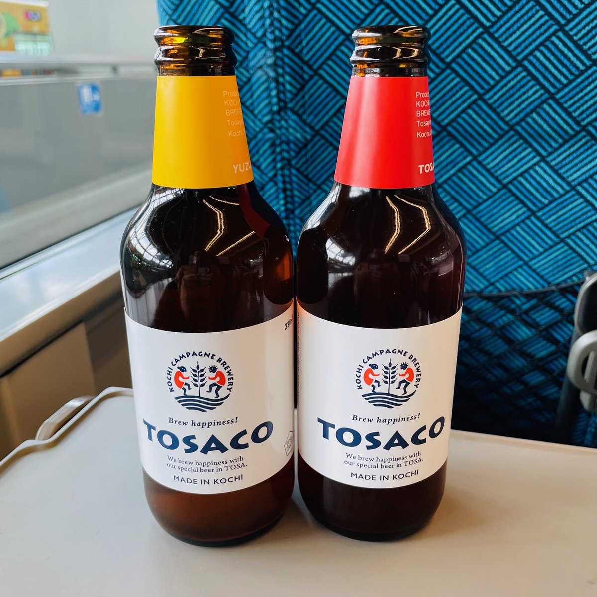 edokagura1's tweet photo. Drank two bottles of Kochi Campagne Brewery's craft beer "TOSACO" on the limited express train "Ashizuri No. 3"

「特急あしずり3号」の中で高知カンパーニュブルワリーのクラフトビール「TOSACO」。

#高知旅行
#TOSACO
#日本自由行
#高知自由行
#kochitrip https://t.co/x7qd5hrNV2