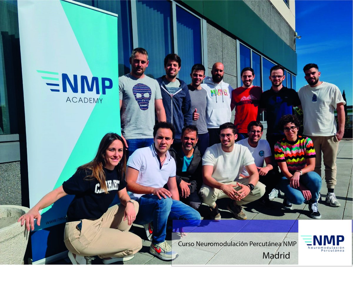 ionclinics's tweet photo. Compartimos la foto de los alumnos que han asistido este fin de semana al curso intensivo Neuromodulación Percutánea NMP en Madrid. Gracias a todos los asistentes. 

#NMP #Neuromodulacionpercutanea  #neuromodulacion #phisioterapy #fisioterapia #tecnicainvasiva https://t.co/EUg8msNAzo