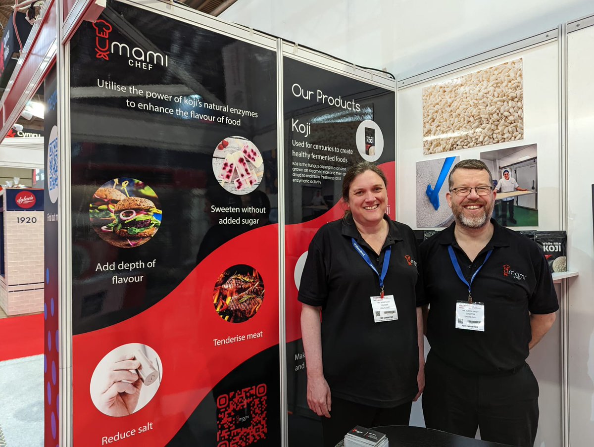 All set up and ready for #fde2022 at the NEC. Come and chat to us about how koji makes food delicious at stand L149