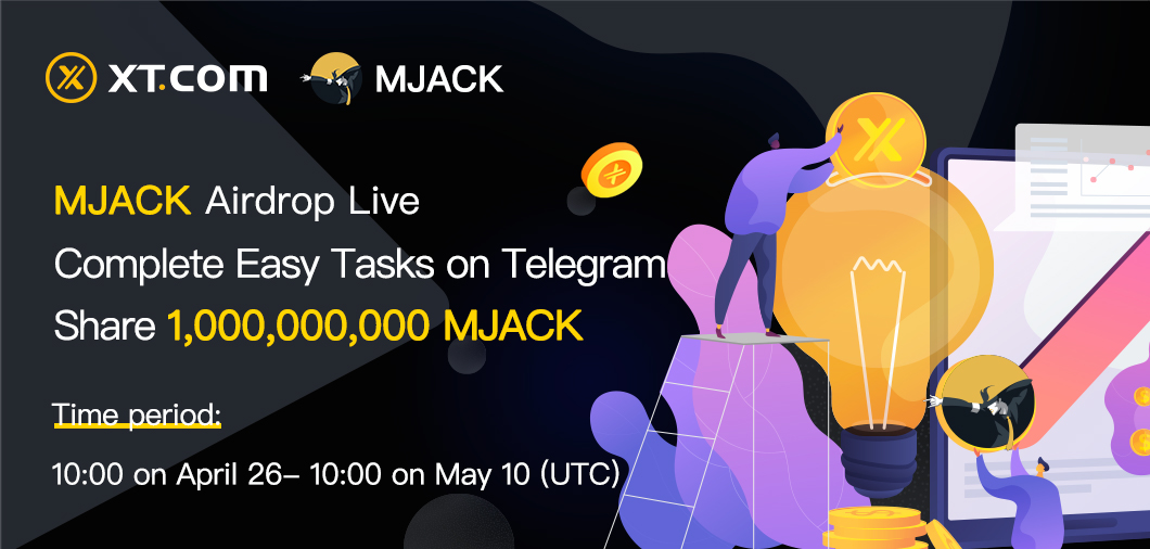 XTexchange's tweet photo. 🎁 @mjackswap  Airdrop Coming soon 🚀

 ⏰ Time: 10:00 on April 26 - 10:00 on May 10 (UTC)

💰 Complete Telegram Tasks! Share 1,000,000,000 MJACK !

Interact with 👉 @ xt_airdrops_bot  👈  on Telegram!

Details:
https://t.co/L7ES6hE4BE https://t.co/ewkPHS0oV3