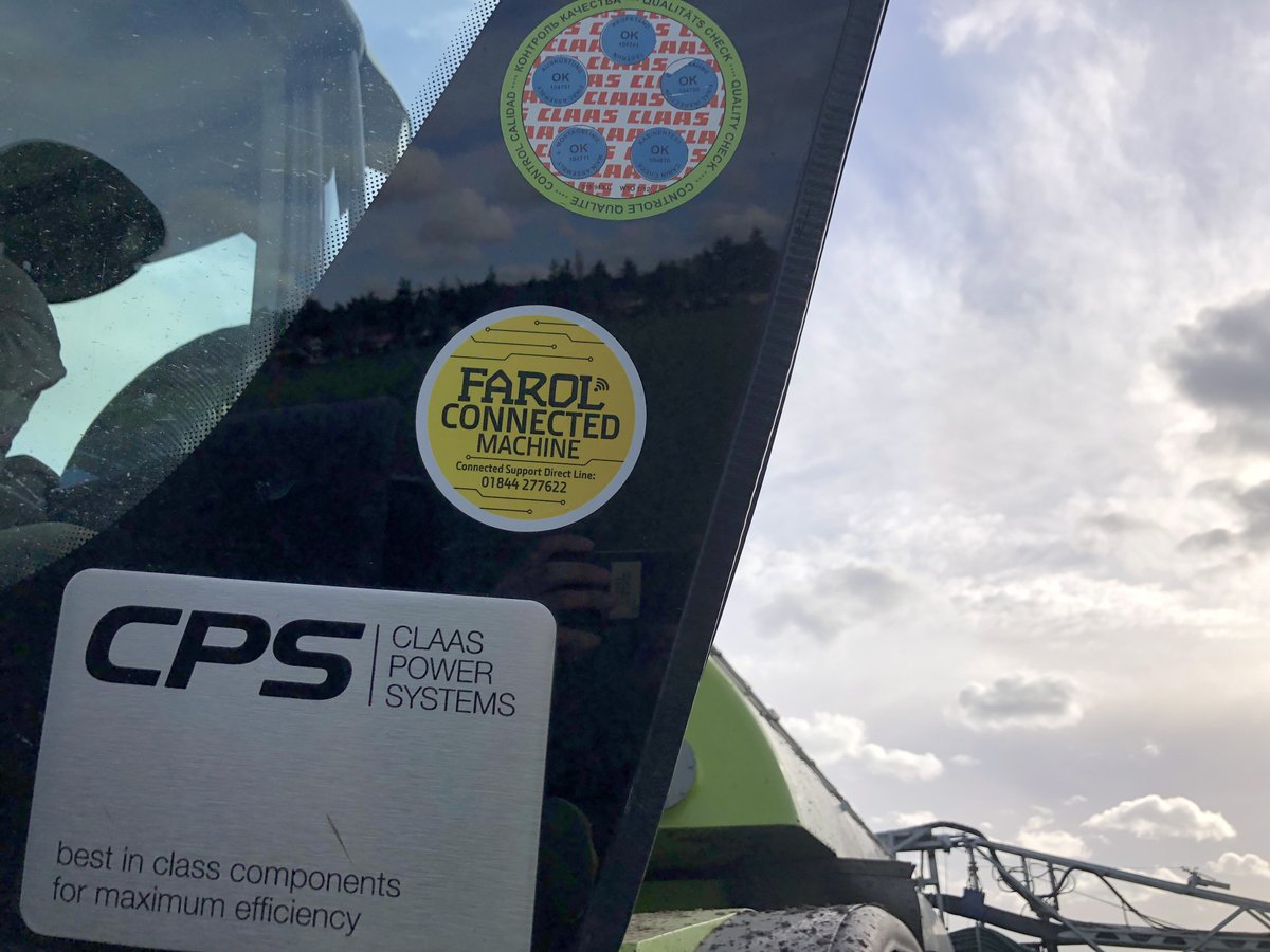 FarolLtd's tweet photo. CLAAS Xerion retrofitted with John Deere StarFire GPS and SolSteer steering kit by George Wallace in our Farol technology department. Allowing the customer to have all the benefits of the system on their non-John Deere machine! 📡🛰️ #FarolTechnology #ConnectedMachine https://t.co/zK4JpNIP5k