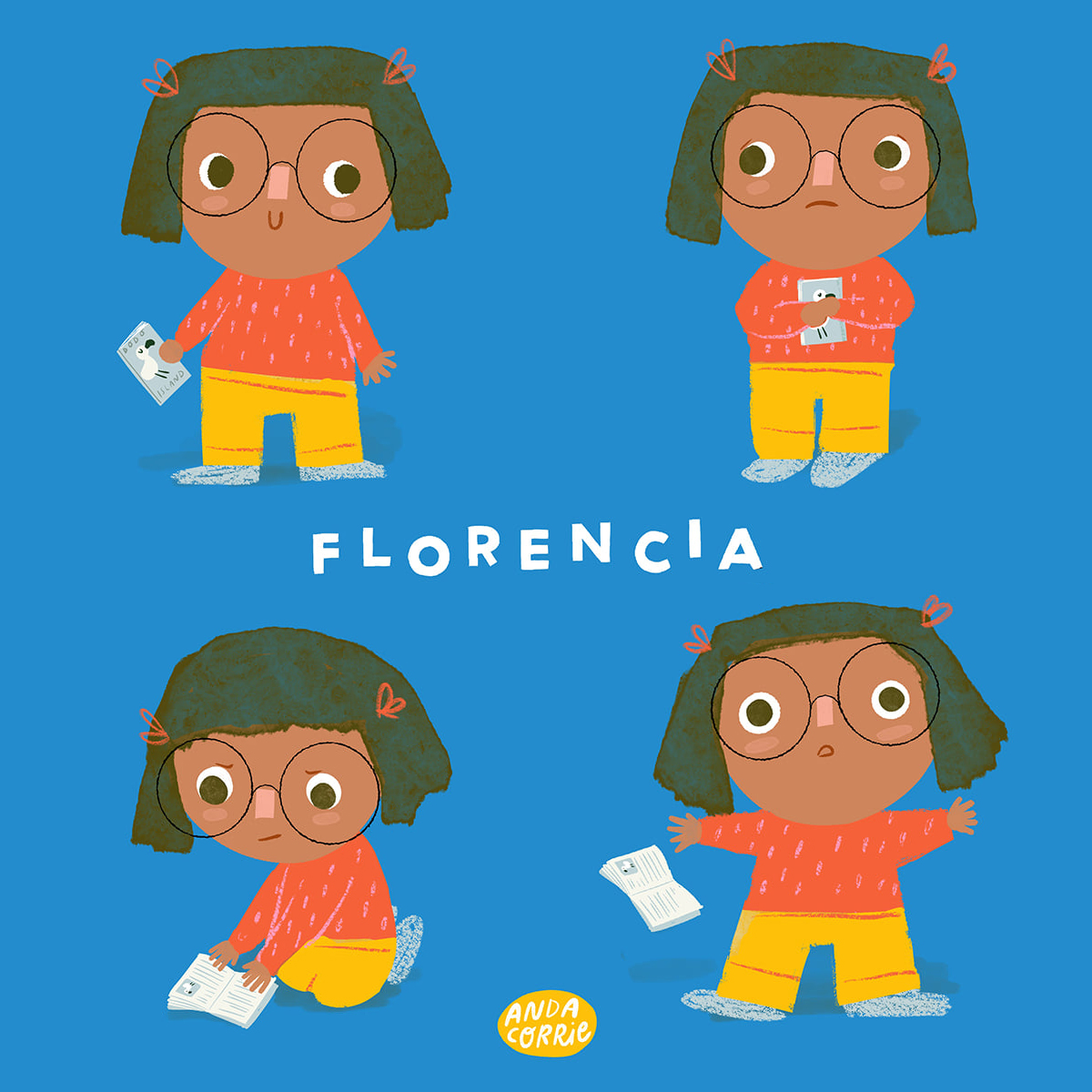andacorrie's tweet photo. Another month another #matsbootcamp character. I even managed some subtle eyebrows (bottom left π)
#matsbootcampcharacterplay #makeartthatsells #illustration #childrensbookillustration #picturebookillustration #characterillustration https://t.co/bDyS2KY64M