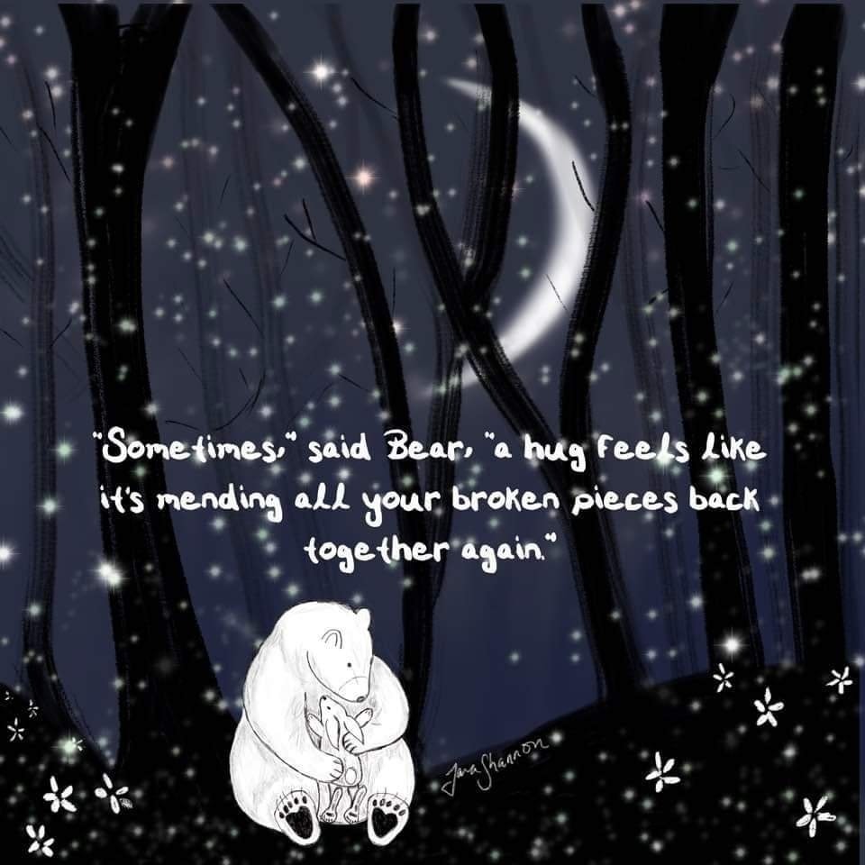 RainbowsGb's tweet photo. Give someone a hug today!
#rainbowsgb🌈#hug #BearAndRabbit #BROKEN #brokenpieces #Grief https://t.co/ehupipRquY