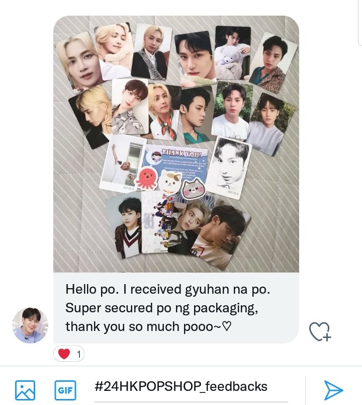 24hkpopshopph's tweet photo. #24HKPOPSHOP_feedbacks
#24HKPOPSHOP_proofs

Thank you so much po for trusting! 🥕❤️ https://t.co/icGE3huAZa