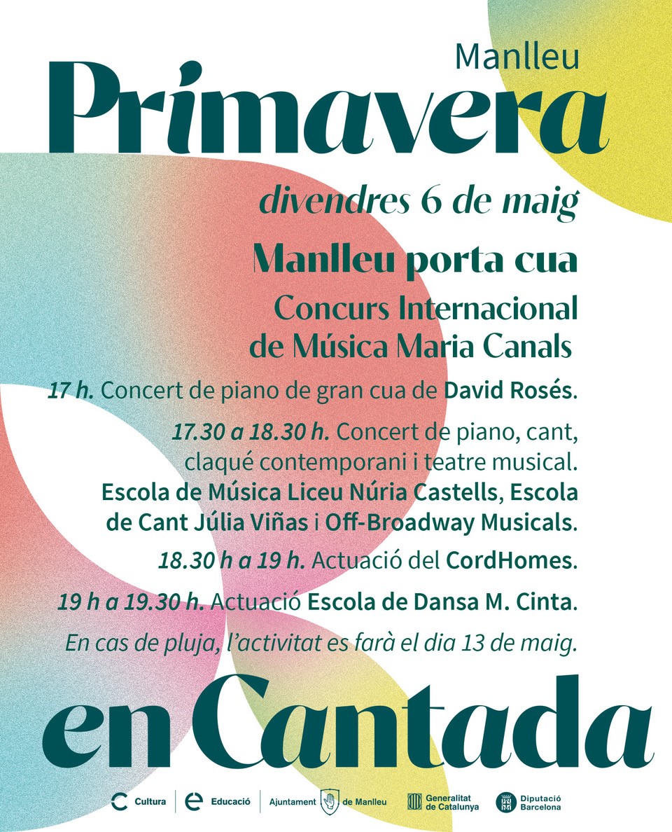 ajManlleu's tweet photo. 3 pianos a les teves mans, toca’ls! Concurs Internacional de Música  @mariacanals_bcn
Amb la participació dels alumnes de l’ @EMMManlleu , alumnes de les escoles de Manlleu, usuaris del centre @SantTomas_
 i usuaris de la Llar Residència de Manlleu. https://t.co/I9DWAHrasQ