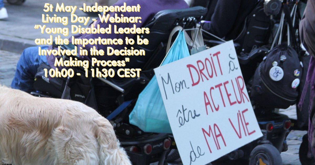 ENIL_EU's tweet image. 5 May - Independent Living Day -  Webinar: “Young Disabled Leaders and the Importance to be Involved in the Decision Making Process" - don't forget to register: us02web.zoom.us/webinar/regist…
We hope to see many of you.
#ILDAY22