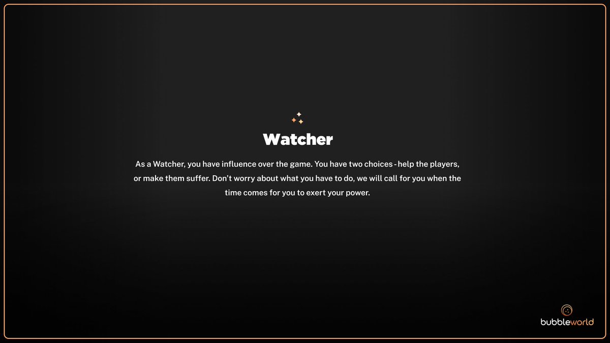 Select your role. 
RT to be a Player, Like to be a Watcher. 

As always participants of #bubblehunt will always have a chance to earn ⬜️ no matter player or watcher. 🔔🔔🔔
