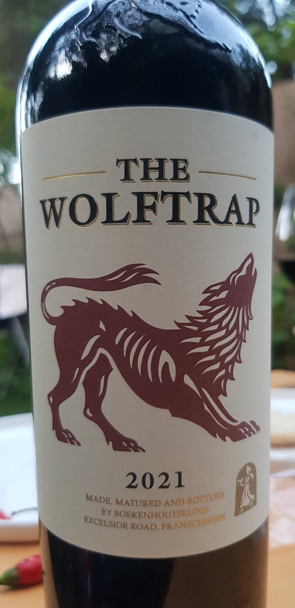 The Wolftrap Red 2021

By Boekenhoutskloof in Franschhoek, the latest vintage as always a blends of Syrah, Mourvedre &amp; Viognier, with widely sourced fruits, way overdelivers on its retail price of under R100, it is seductively perfume, black fruits medley, ripe plums, hints of