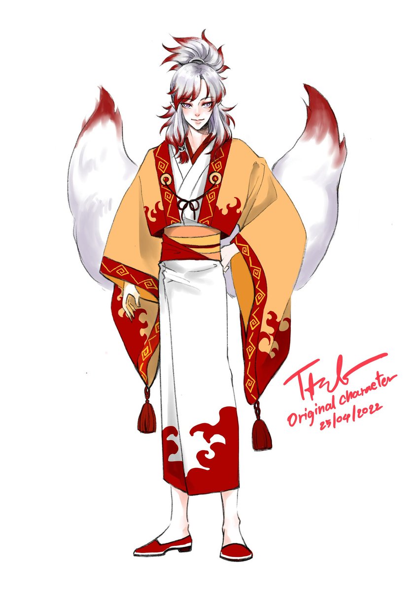TalubOc's tweet photo. 「Hohunato Zanjia］　

ภาพนี้ดองไว้ 2 ปีเต็ม กว่าจะได้ลงสี 🥹

#TalubOC https://t.co/Sj5hnvRO1J