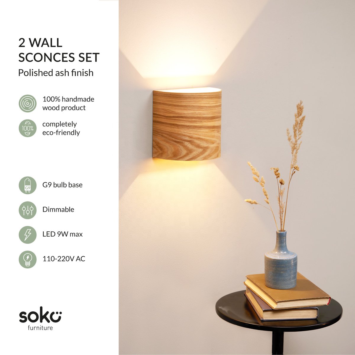 Fuaisi's tweet photo. Wood sconces set - 2 wall lamps set - wood wall sconce - wall lamps - light fixtures - wall sconce lights 
Model Number:B3
Control Mode:Switch Control
Product Weight（kg）:0.25
Input Voltage(V):220V, 110V, 12V
#lamp #lights #lighting #Gaffer #Spotlight
https://t.co/wC7Qcg6du0 https://t.co/Xa6dCcjZO6