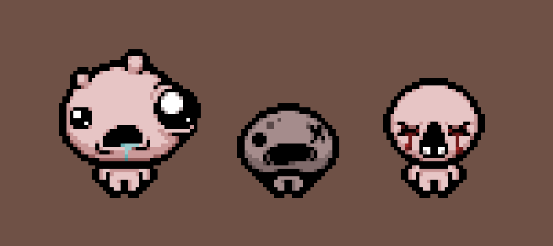 TBOINewTest's tweet photo. Hi All

We are working hard with the sprites for the Pre-Chapter.

Here are some of the friendly new faces you'll be seeing in the Basement.

Again, we are planning to have nearly all the sprites done, for when we eventually find a coder.
#tboi #thebindingofissac https://t.co/zFUYUnbRI3
