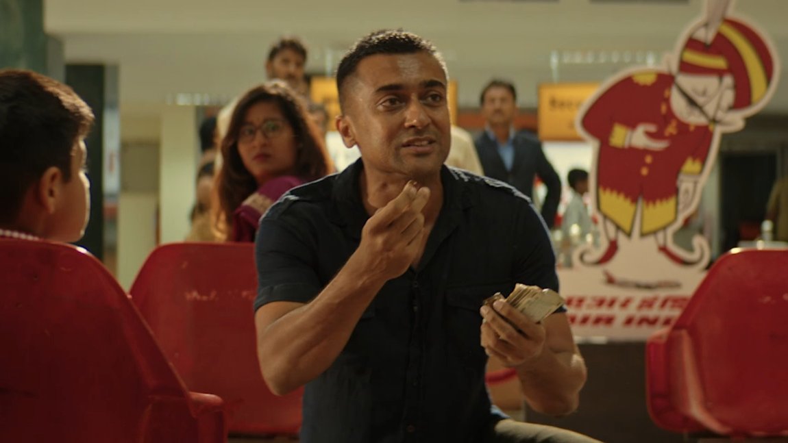 illusionistChay's tweet photo. Suriya can be convincingly vulnerable, swagger, charming, and intense effortlessly. Soorarai Pottru is one of his finest, where start to cut his performance was measured and consistent. It's bluntly IMPOSSIBLE to match him. https://t.co/a5dyq5N4pt