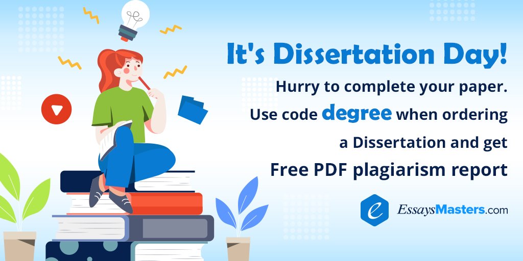 essays_masters's tweet photo. Happy Dissertation Day! Make your dissertation perfect with our help: https://t.co/5qJ7nsyzsL

#dissertationday #dissertationwriting #writinghelp #dissertation #essaysmasters https://t.co/PQo381nfpI