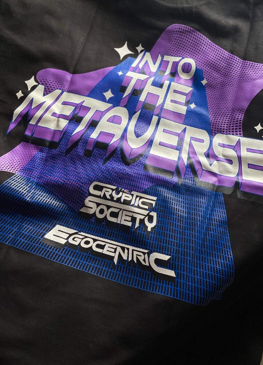 CrypticSociety_'s tweet photo. Copped! The Cryptic Society x Egocentric!

COLLABORATION T-SHIRT AIRDROP exclusively for HOLDERS

#IntoTheMetaversWithTCS
#TCSAirdrop
#TCSMint https://t.co/LmcLMdrCwN