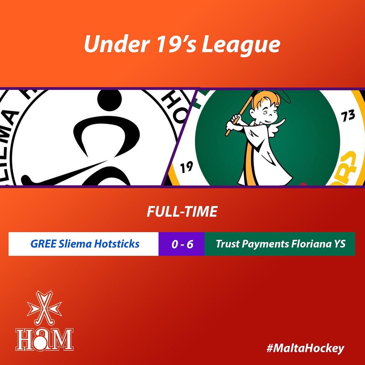 MATCHDAY RESULTS:

🏆 Hotsticks beat Young Stars to claim the National League title 🏆

🛡 Qormi will finish in 2nd after victory against White Hart
🛡Qormi U19s beat Marsascala 
⭐️ Young Stars U19s take the W vs Hotsticks U19s

#MaltaHockey