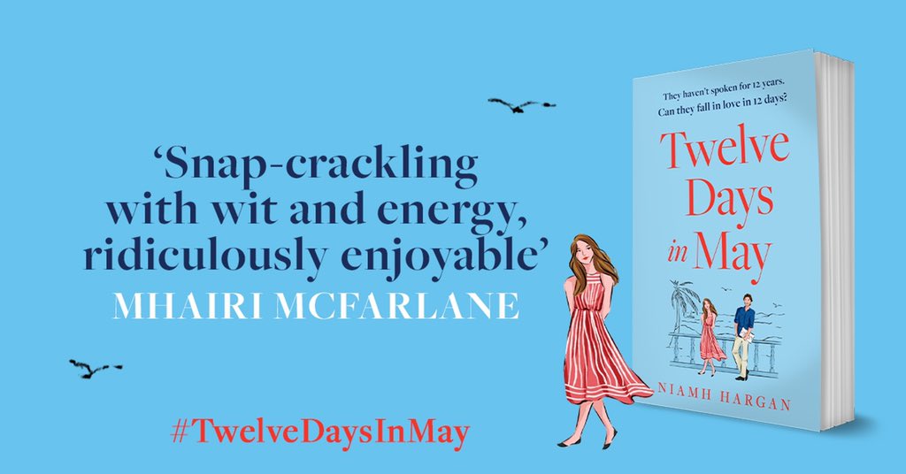 #TwelveDaysInMay publishes THIS WEEK. @MhairiMcF likes it. My mum & sister like it. There is absolutely nothing stop me imagining that, from beyond the grave, Nora Ephron likes it. 

One might think I’d be satisfied, but no. I also want you - YES YOU - to like it. Out Thursday 😊