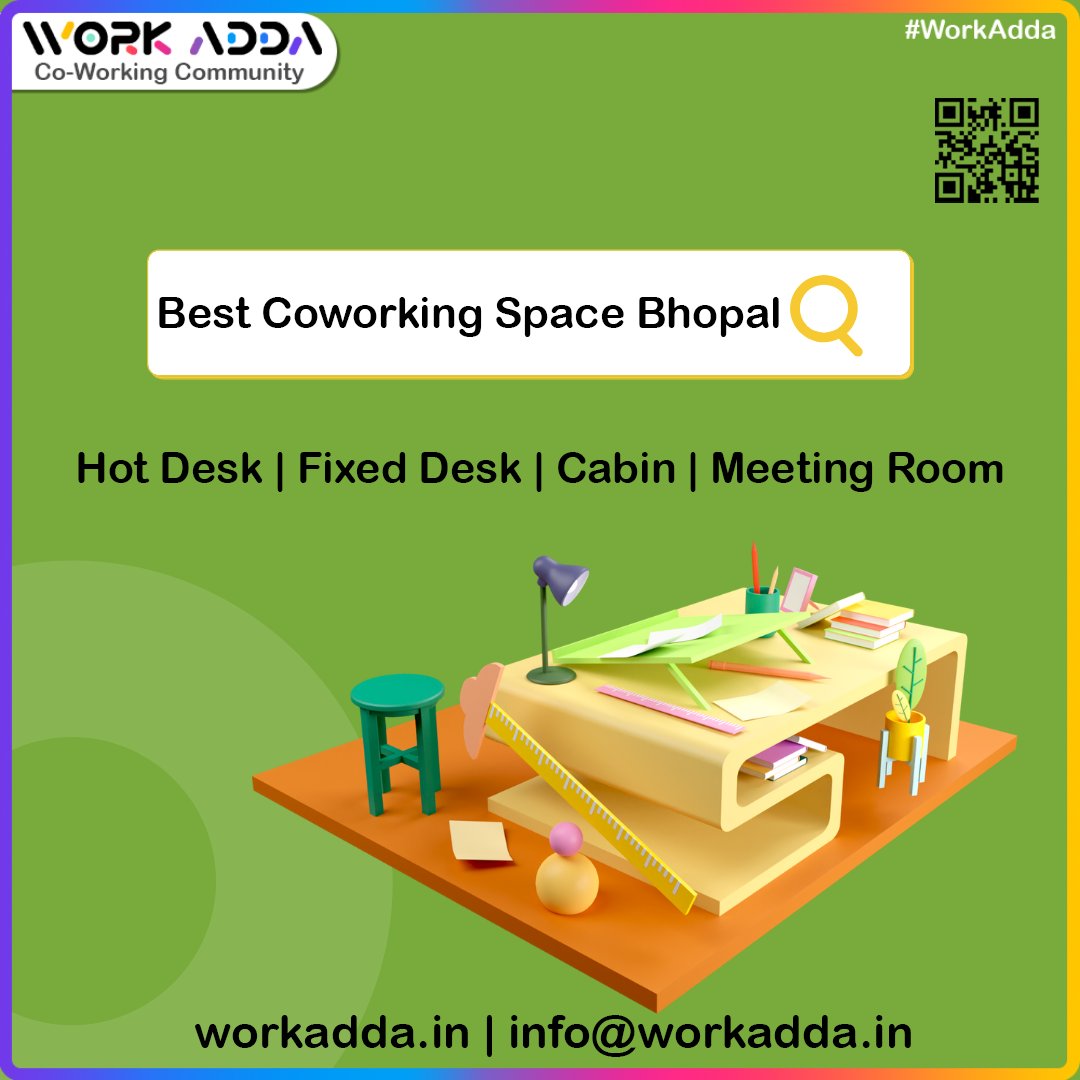 AddaWork's tweet photo. Work Adda is Coworking Space in Bhopal #workadda #bhopal #coworking #coworkingspace #officespace #commumnity #workcommunity #sharedofficespace #workcafe #cowork #followｍe #startup #workaddabhopal #bhopalcoworking #backtooffice #followme #wfh #freelance https://t.co/AkZMyn2Bab https://t.co/xLuRW0njHR