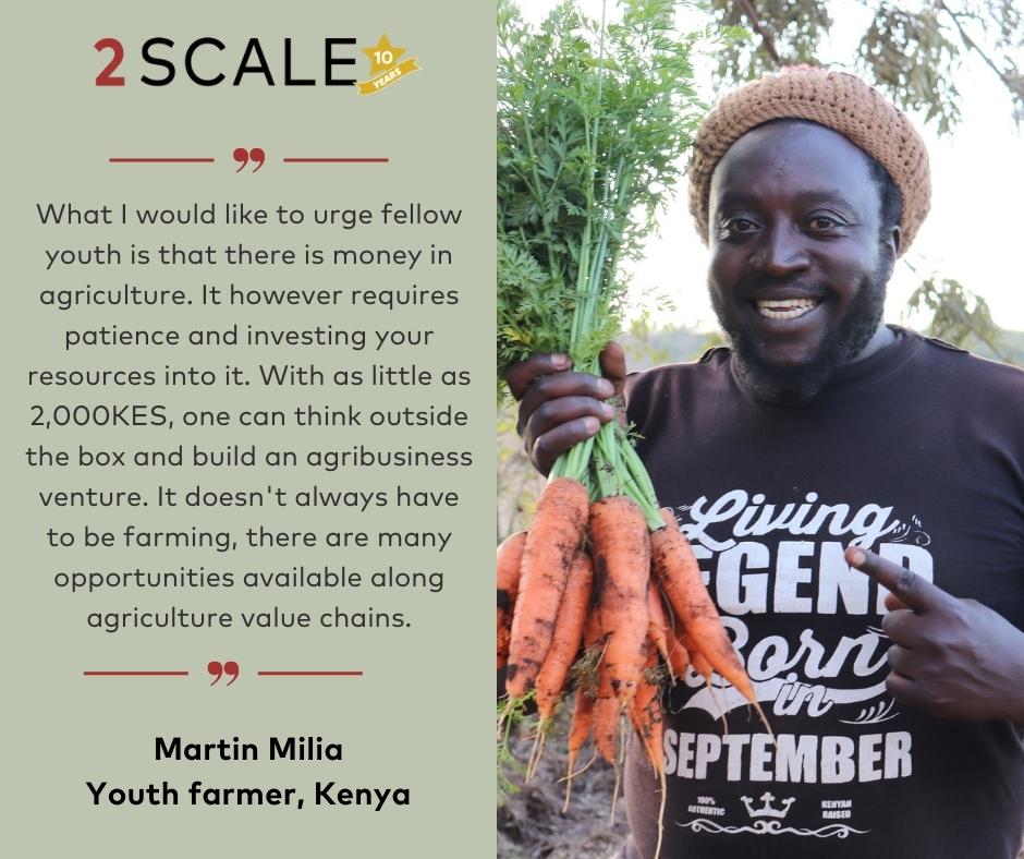 For 2SCALE, #Youthinclusion remains a priority

Today, we feature Martin- one of the youths who has taken up seedling propagation as an economic activity in rural Kenya.

Learn more: 2scale.org/en/updates/sow…

<a href="/Bopinc/">Bopinc</a> @IFDCnews <a href="/SNVworld/">SNV - find us on Bluesky as snv.org</a> 

#Ayouthfulfuture #YouthinAg #2SCALEat10