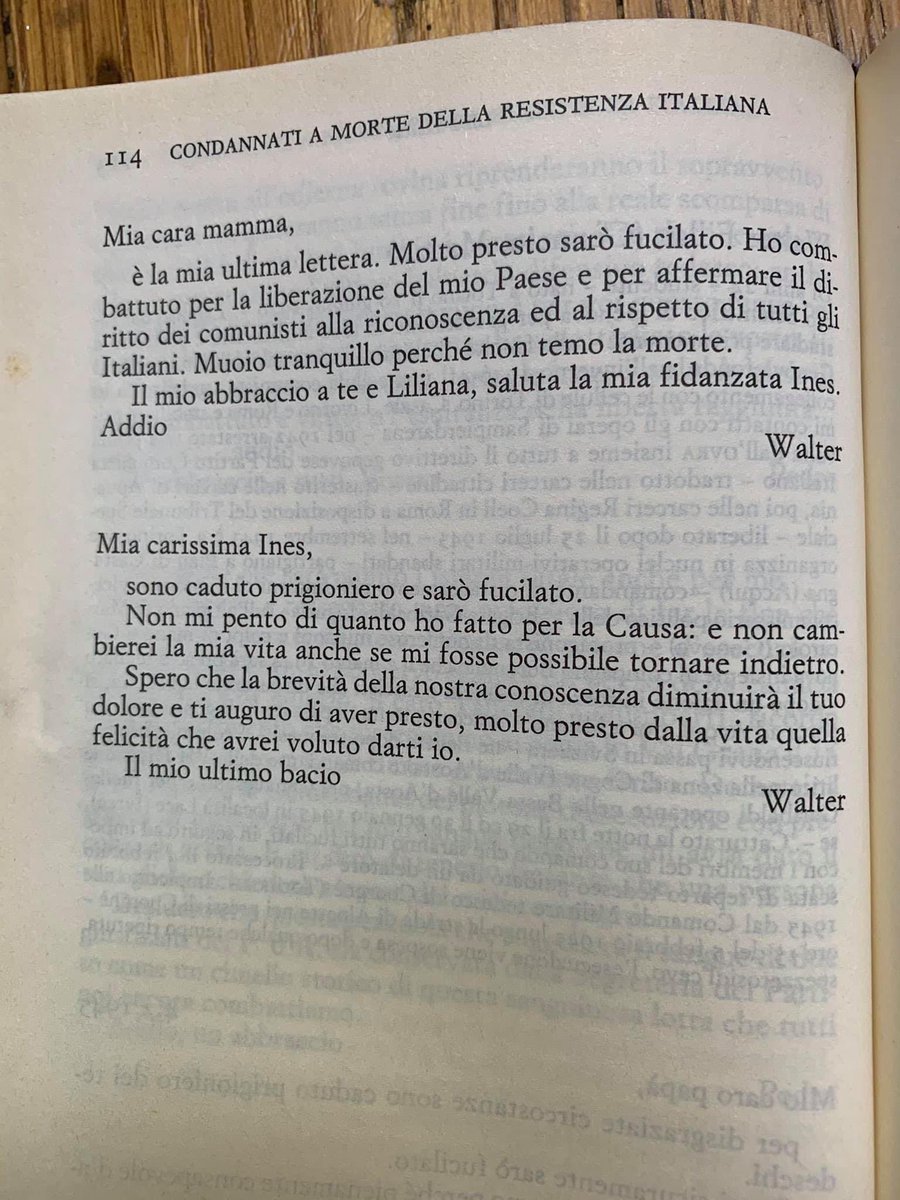 epiclove_'s tweet photo. “Lettere di condannati a morte della resistenza italiana” https://t.co/r1Bmnr8l51