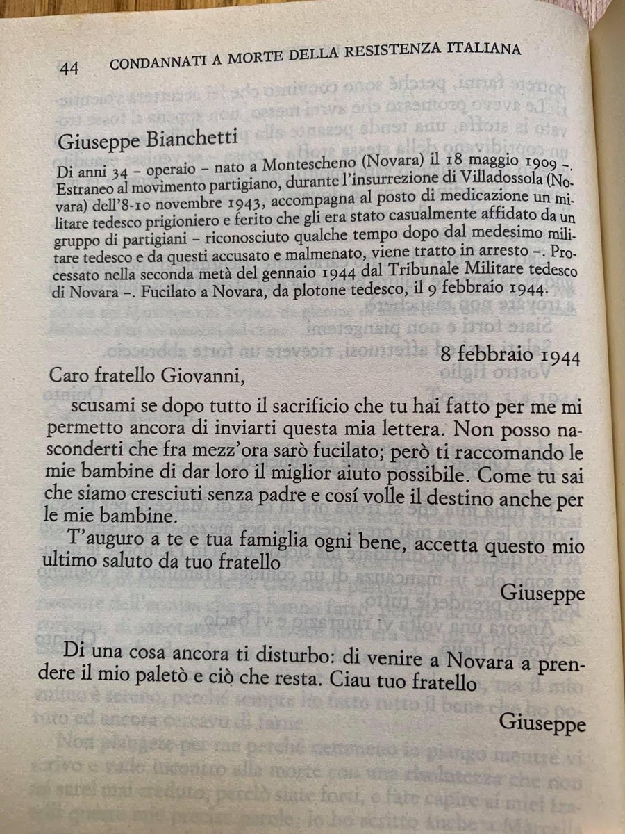 epiclove_'s tweet photo. “Lettere di condannati a morte della resistenza italiana” https://t.co/r1Bmnr8l51