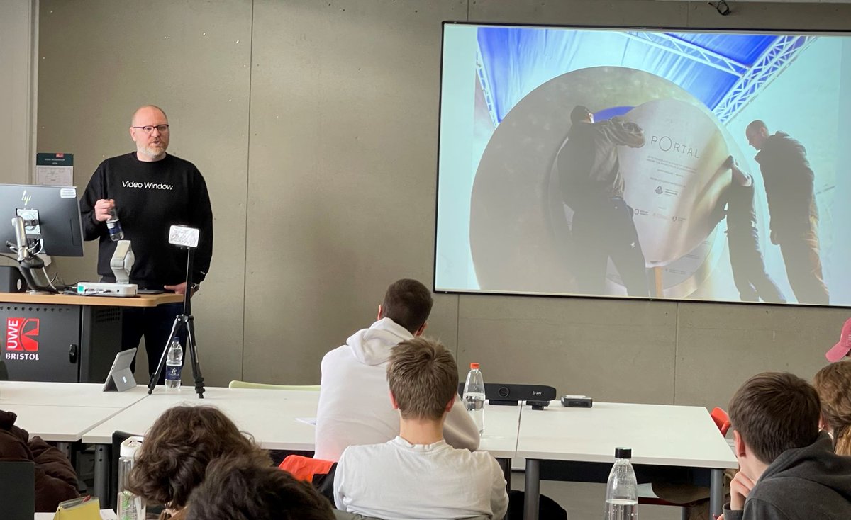 VideoWindowHQ's tweet photo. Students look to the future by designing a new Bristol Portal
https://t.co/atq3vaywJo
@UWEBristol @VideoWindowHQ @portal_unity 
 #videowindow #bristolportal #portalcities #UWEBristol #bristolnews #humanity #connection #unite #unity #humanconnection https://t.co/ezp7t8HsPF