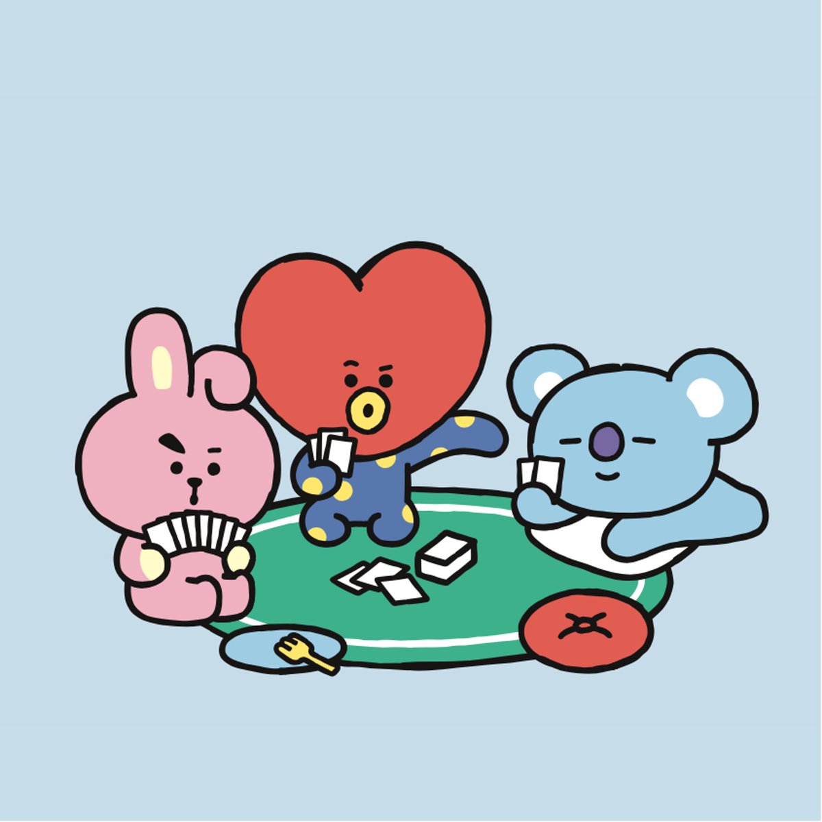 「How do you spend your day off, UNISTARS?」|BT21のイラスト