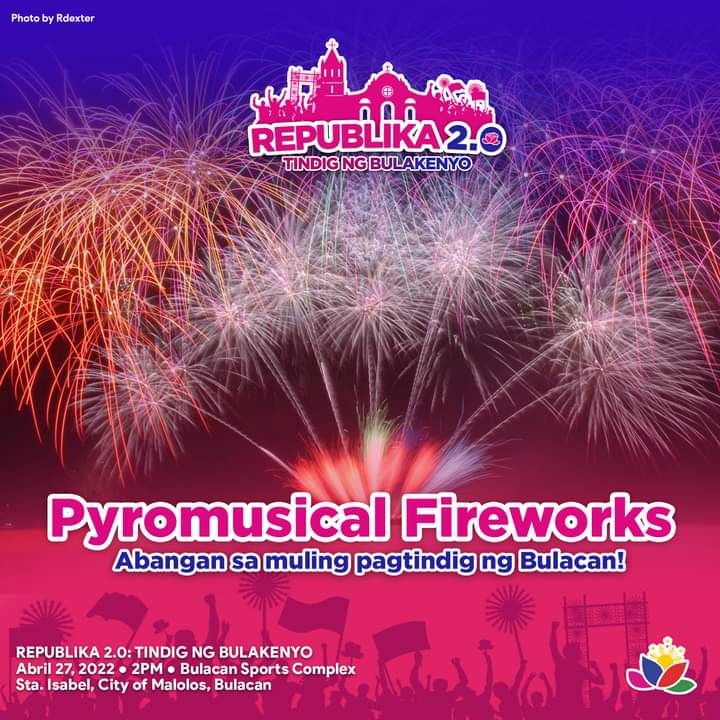 GerryCacanindin's tweet photo. May pa-drone show ang Bulacan at pyromusical show. https://t.co/ydorAD1avn