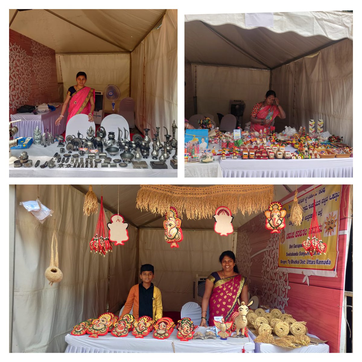 drashwathcn's tweet photo. I am pleased to share SHGs are displaying their products in Kanteerava Stadium &amp; Jain Campus during Khelo India events. Star attractions are GI products, Bidriware from Bidar, &amp; Chennapatna toys with traditional Lavancha products from Uttar Kannada. Don’t miss these stalls! https://t.co/rVA7NCotpm