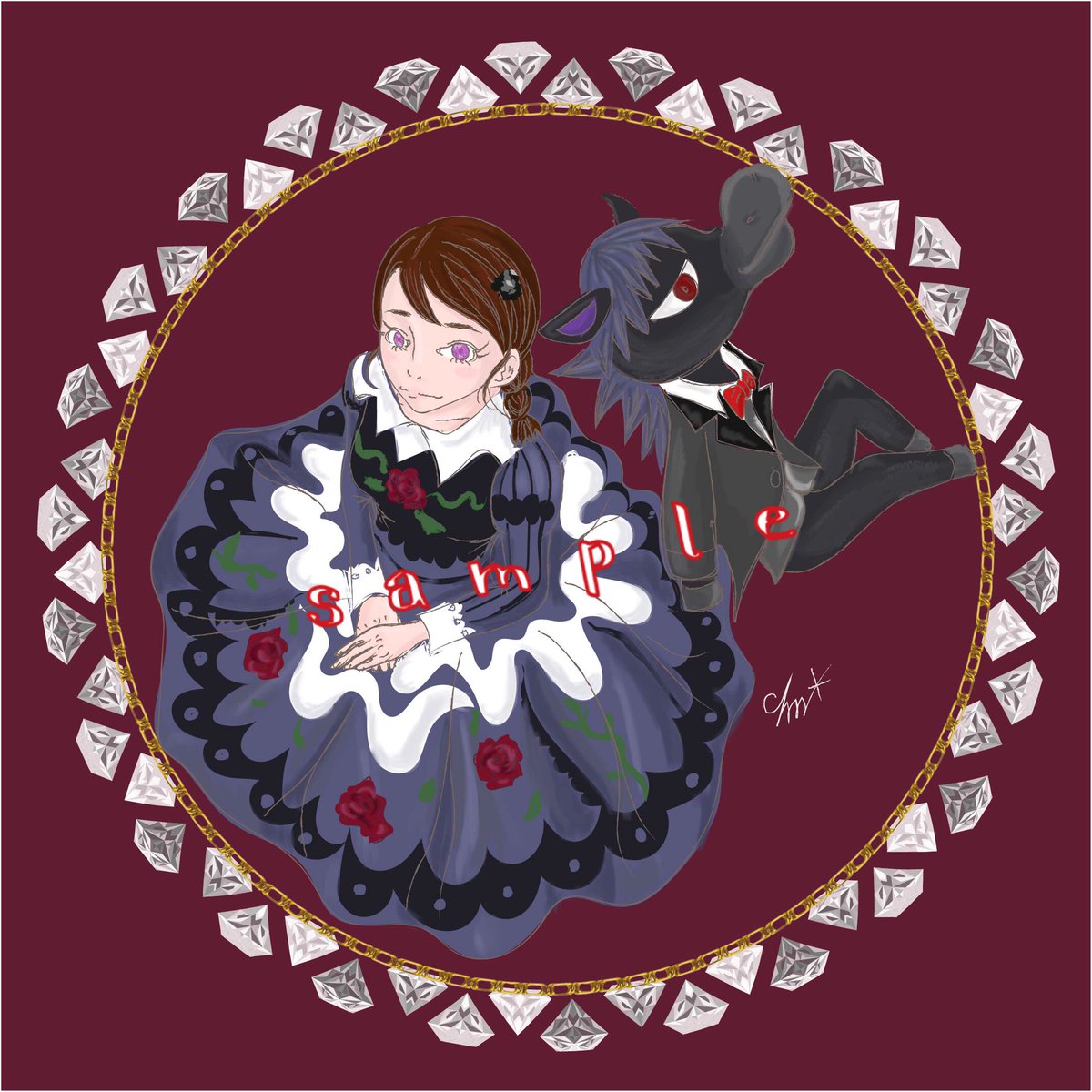 みーめん(@Mime_Mime_121 )にイラストの練習台になってもらったよー♥️

シュバルツくんは難しい‼️‼️💦

 #あつまれどうぶつの森
 #あつ森
 #イラスト