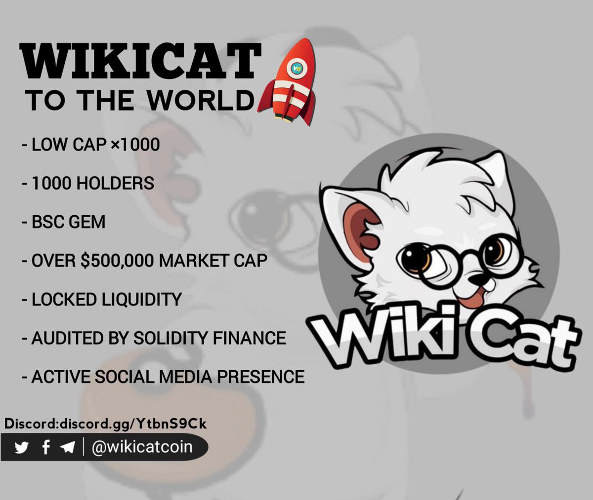olaDAS_'s tweet photo. @promiseratti @SabreEthereum @CoinMarketCap @ConnorSephton @WikiCatCoin #wikicat #WikiCatIsOurs
Smartest deflationary meme
#memecoin #memetech #gamefi #bullish #1000x #gemcall https://t.co/qL59ALZzIa