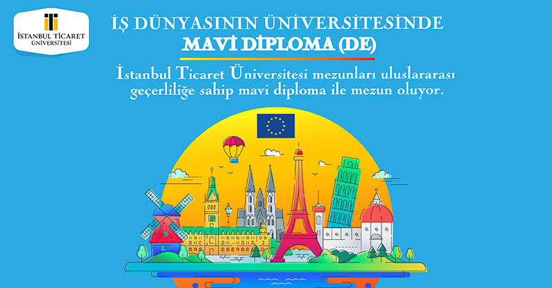 Üniversitemiz öğrencileri Avrupa Birliği ülkelerinde ve uluslararası geçerliliği olan ve öğrencinin AB ülkelerinde istihdamını kolaylaştıran Mavi Diploma (DE) ile mezun oluyor.