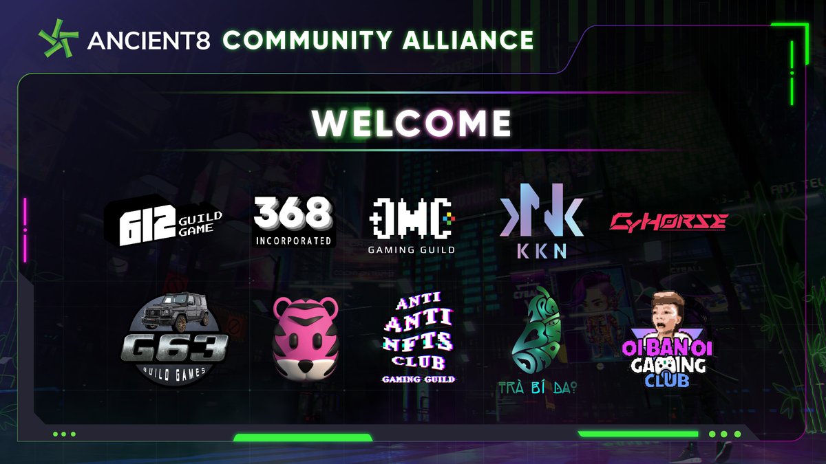 Ancient8_gg's tweet photo. ✨Ancient8 Community Alliance Update✨

@Ancient8_gg Community Alliance #ACA is growing bigger and bigger every day! We proudly welcome our newest Community Alliances. 🚀

Wondering who they are? Check this article out👇

https://t.co/Om4BJTGM58

#GameFi #P2E #NFT #Metaverse https://t.co/WZoNt0qoGx