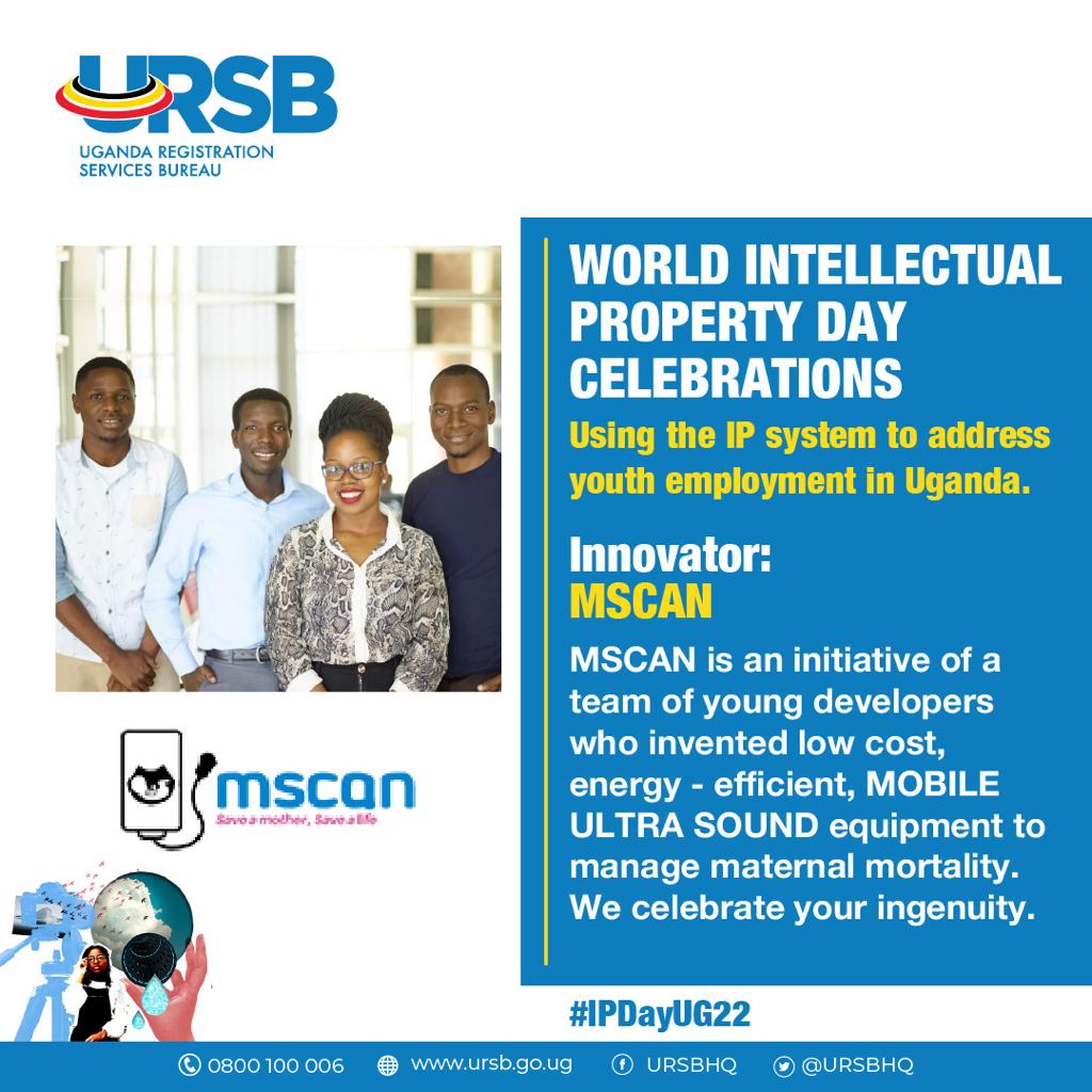 Kwagala6Esther's tweet photo. World Intellectual Property Day is observed every April 26th, to recognizes the huge potential of young people, finding new and better solutions that support the transition to a sustainable future. #IPDay22 @mtic_uganda @MoICT_Ug @URSBHQ @azawedde @MosesWatasa @GovUganda https://t.co/NqcfUQGYL1